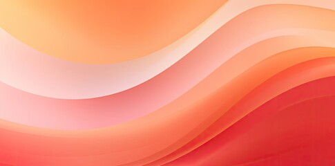 Wall Mural - Abstract Background with Curved Lines in Red, Orange, and Pink