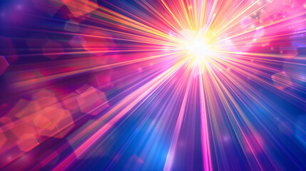 Wall Mural - glowing light burst Realistic sun rays. colorful sun ray glow abstract shine light effect starburst sunshine glowing. Special lens flash, light effect. The flash flashes rays and searchlight.
