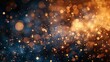© admin_design - Abstract festive background with blue and gold bokeh lights.  Photo perfect for holiday, celebration, and party themes.