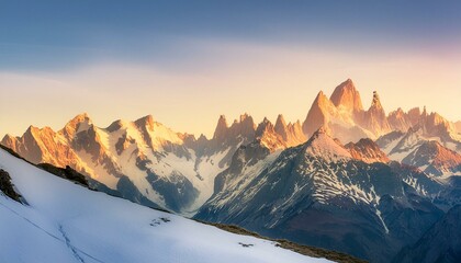 Canvas Print - sunrise in the mountains