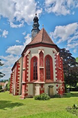 Wall Mural - Königsberg in Bayern, Gottesackerkirche St. Burkard