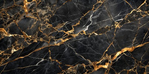 Wall Mural - Luxurious black marble stone texture perfect for elegant and modern designs, black, marble, stone, texture, luxurious