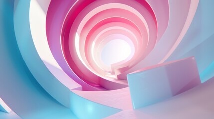Wall Mural - a purple and green wall of various shapes and circles, in the style of muted, minimalist compositions