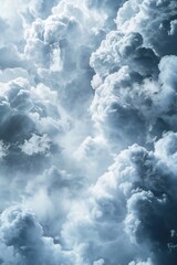 dramatic and deep clouds background generative ai