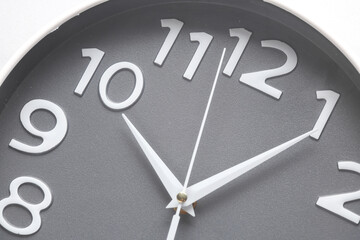 Wall Mural - Large round wall clock face close up