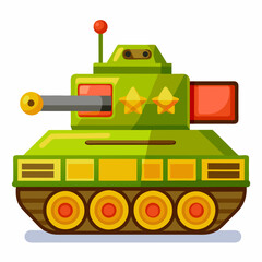 Wall Mural - tank clipart cartoon Illustration drawing