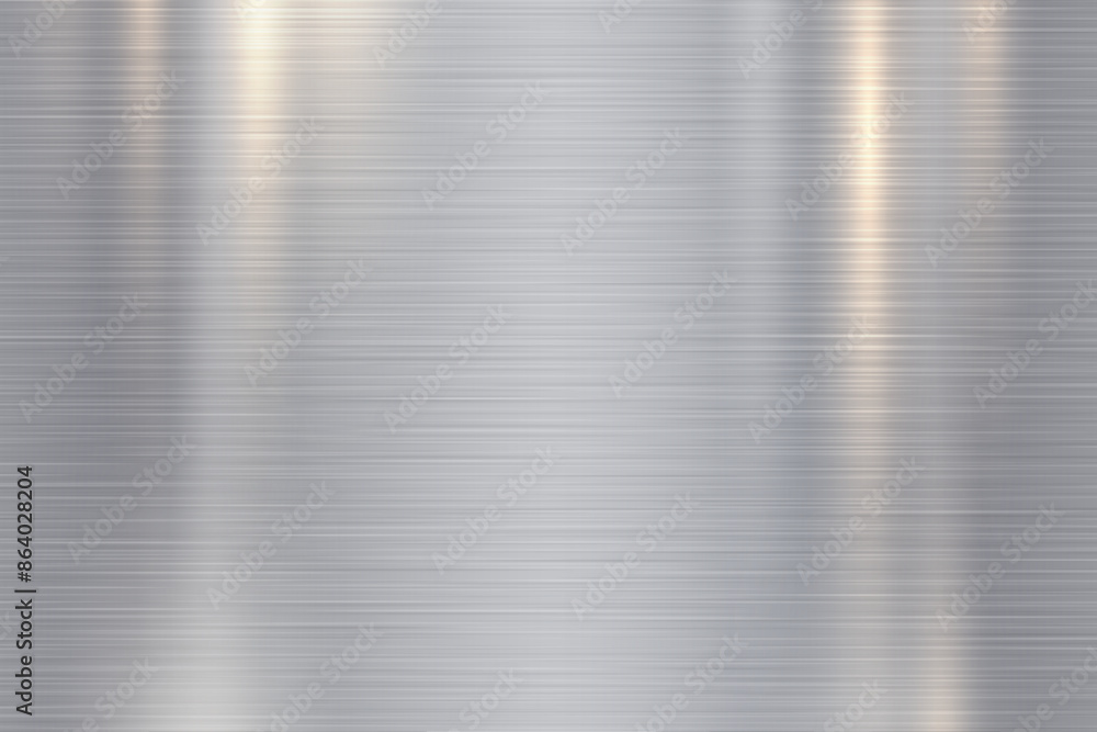 Silver grey brushed steel metal texture background vector illustration ...