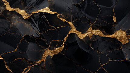 Wall Mural - Dark marble black marble stone background