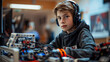 © wasan - Student involved in a coding project with an EV3 Mindstorms robot