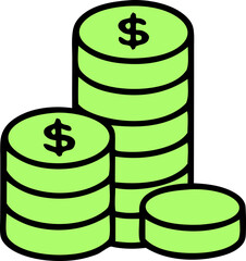 Sticker - money icon