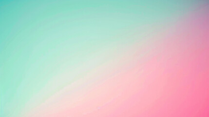 Wall Mural - Mint green and bright pink gradient background. PowerPoint and Business background 