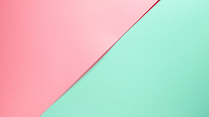 Wall Mural - Mint green and bright pink gradient background. PowerPoint and Business background 