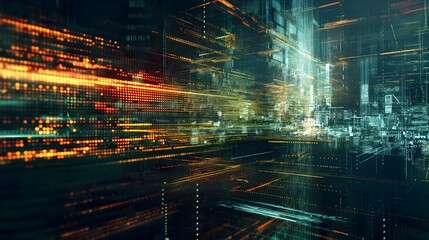 3. Generate a visually engaging digital artwork showcasing a collage of programming code snippets and computer scripts overlaid on a technological backdrop, capturing the essence of software