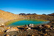 © robertharding - Wide angle view of an Emerald Lake in front of Red Crater Volcano in the Tongariro National Park, UNESCO World Heritage Site, North Island, New Zealand, Pacific