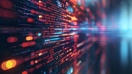 1. Create an abstract technology background depicting lines of programming code and computer scripts intertwining in a digital matrix, symbolizing the complexity and innovation of software