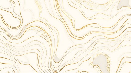 3. Produce a minimalist and light abstract vector seamless pattern incorporating subtle gold line textures on a white background, offering a versatile and visually appealing graphic element or