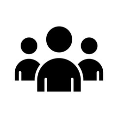 Wall Mural - Team icon. sign for mobile concept and web design color editable