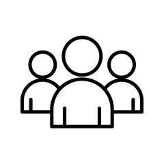 Wall Mural - Team icon. sign for mobile concept and web design color editable