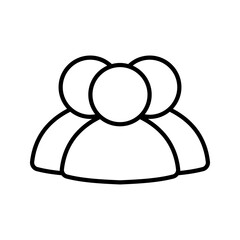 Wall Mural - Team icon. sign for mobile concept and web design color editable