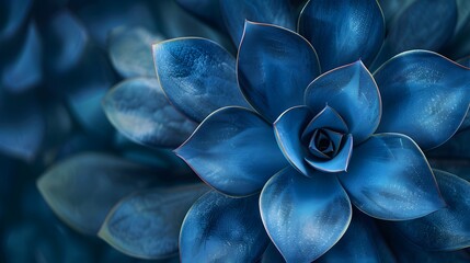 Stunning Close-Up of a Blue Succulent Plant