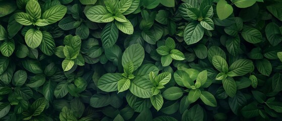 Wall Mural - A lush green plant with many leaves