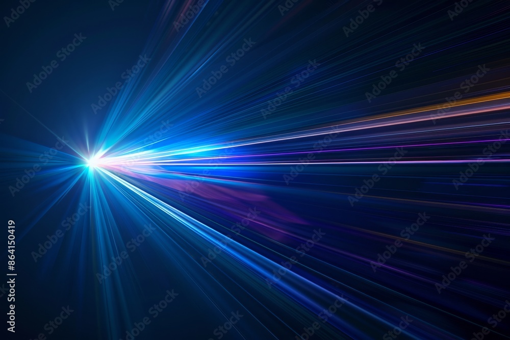 Technology Light Rays Science, futuristic, energy technology concept. Digital image of light ...