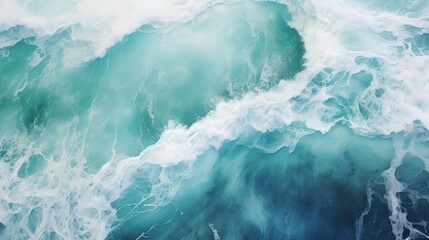 Wall Mural - Ocean Waves and Foam