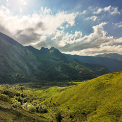 Canvas Print - Force et hautes montagnes