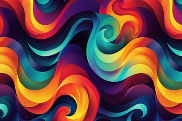 Wall Mural - Abstract colorful background design