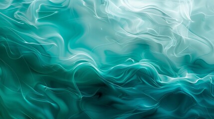 Wall Mural - inspired by hot springs flowing textures teal to turquoise gradient backdrop