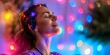 © Anastasiia - Woman in headset receiving sound therapy for chakra balance and energy healing. Concept Chakra Balancing, Energy Healing, Sound Therapy, Woman, Headset