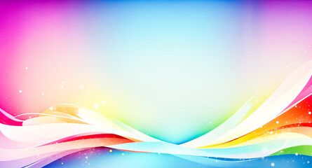 Wall Mural - Abstract colorful wave background