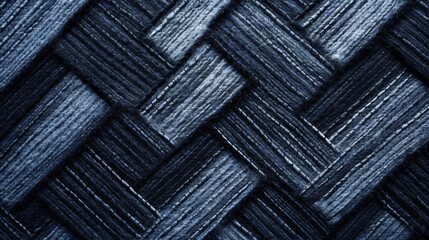 Wall Mural - Interwoven Threads in Shades of Blue