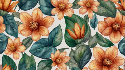 Wall Mural - seamless floral pattern