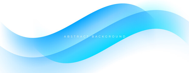 Wall Mural - blue gradient abstract wave background
