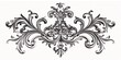 © Mari-stocker - large ornament on a white background in neo-baroque style