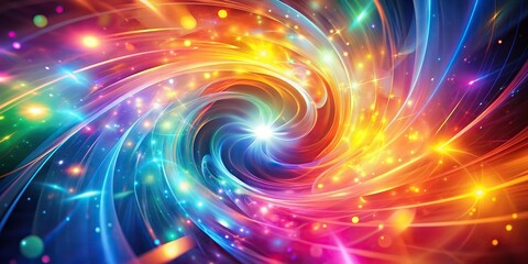 Wall Mural - Abstract background with swirling light patterns and vibrant colors, abstract, background, design, swirl, light, pattern