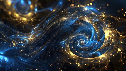 Canvas Print - Abstract Spiral of Light and Color