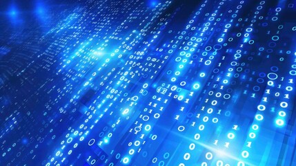Abstract Binary Code Background