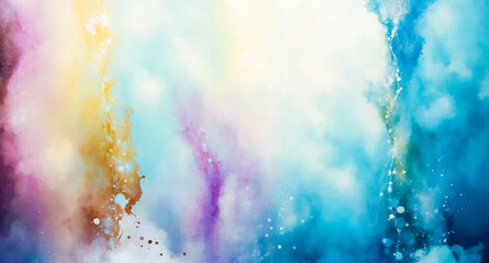 Wall Mural - Abstract Watercolor Background with Soft Colors