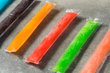 Poster - Colorful Sweet Frozen Freezer Pop Popsicles