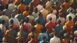 © Bijac - diverse community of people multicultural crowd social unity concept ai generated image digital illustration