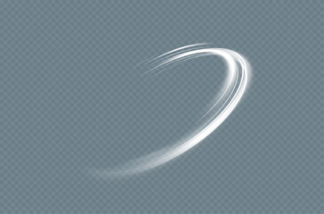 Fototapete - Glowing bright twirl PNG of bright lines. Abstract light effect for game design and vector illustration.