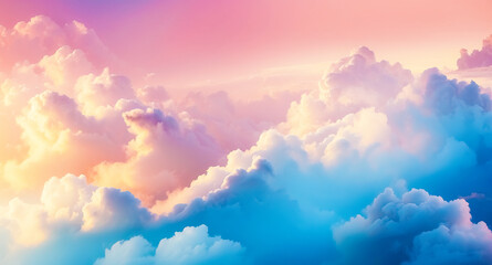 Wall Mural - Pastel Cloudscape