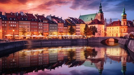 Wall Mural - city at night