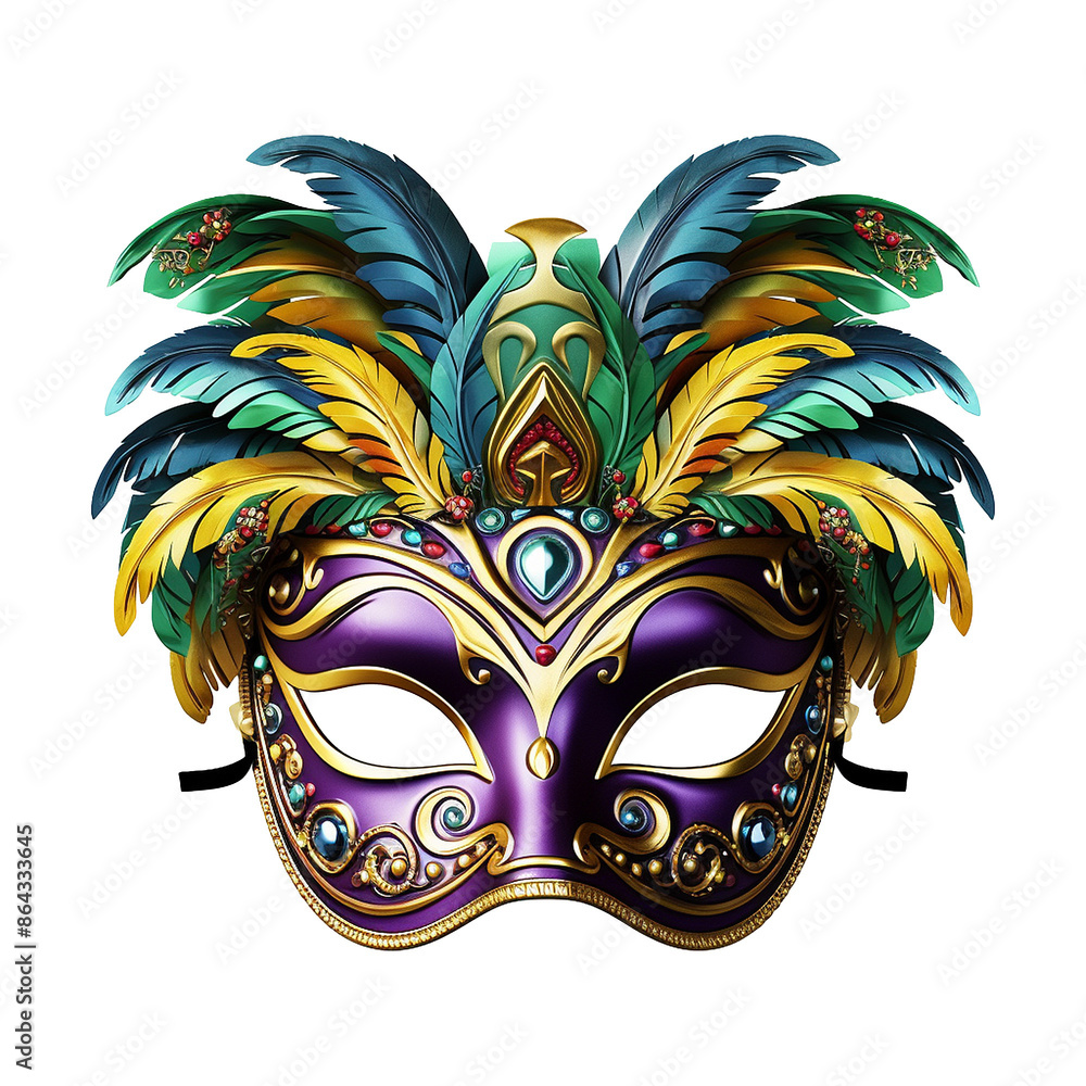 Elegant carnival mask isolated on transparent background png Stock ...