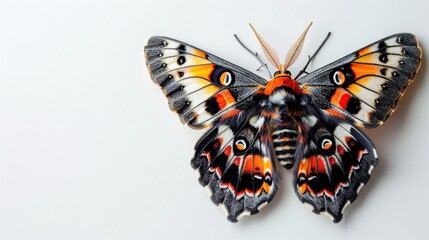 Wall Mural - A Stunning Moth with Vibrant Colors and Patterns