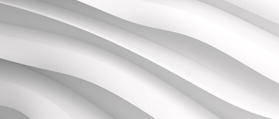 Poster - White paper stripes abstract geometric motion design, dynamic and visually striking artwork