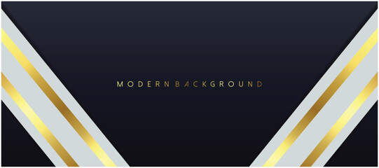 Poster - Gradient black backgrounds with golden frames