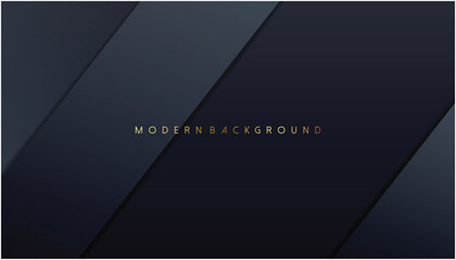 Poster - Black background geometric elements